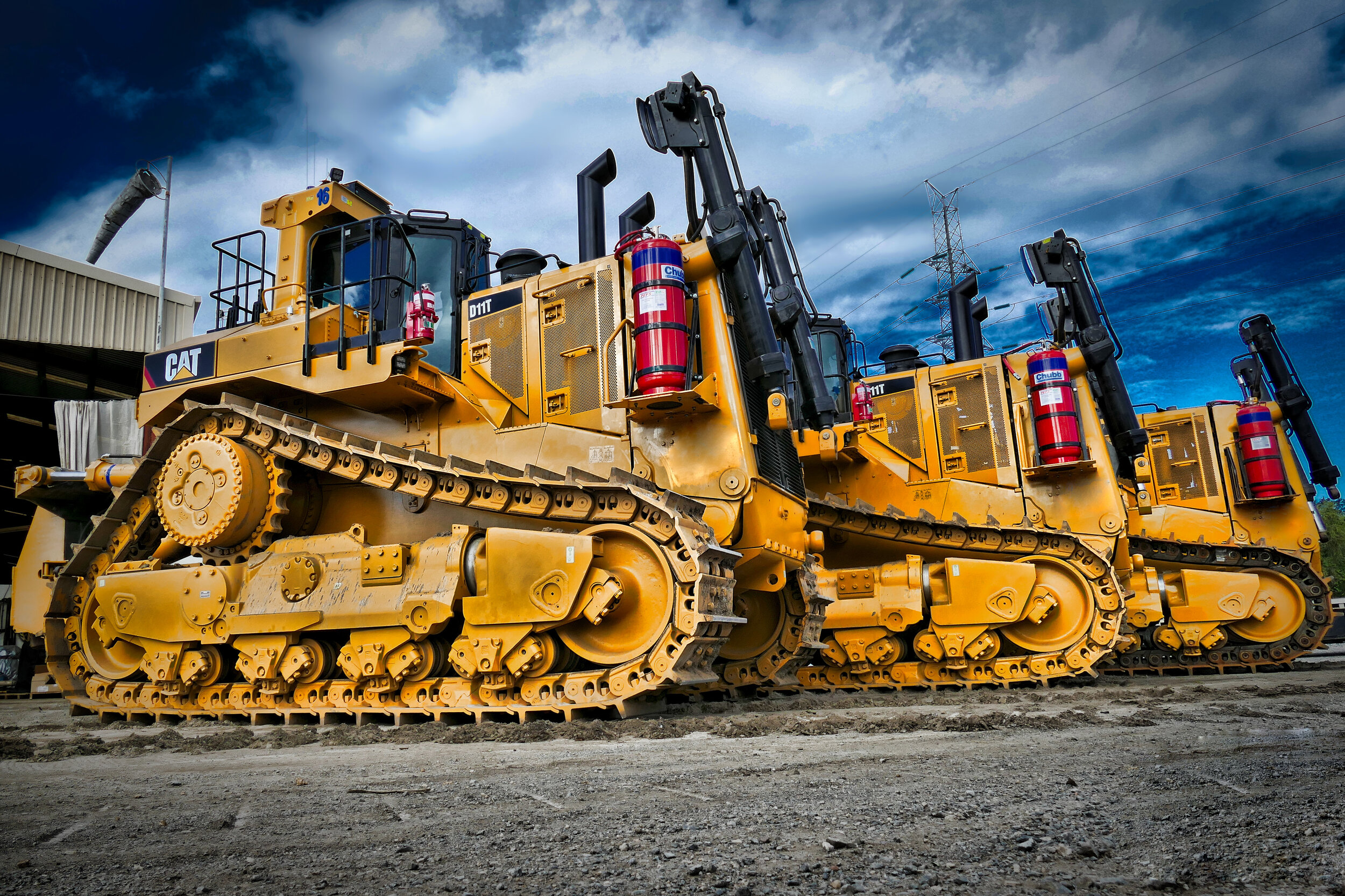 Earthmoving machinery and parts handled by the EPSS team